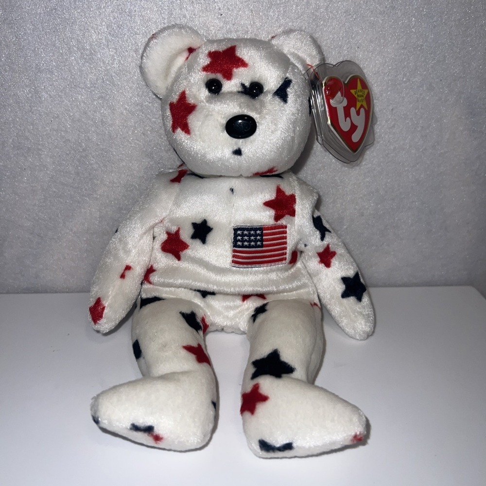 TY Beanie Baby -GLORY‎ the Star Bear (8.5 inch)